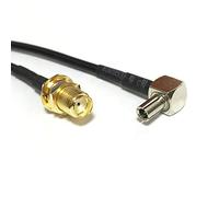1 tuerca hembra a conector macho TS9 Cable Coaxial RF RG316 RG174 RG178 15CM for módem Huawei E5332 E5776 E5372(RG174,30cm)