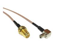 1 tuerca hembra a conector macho TS9 Cable Coaxial RF RG316 RG174 RG178 15CM for módem Huawei E5332 E5776 E5372(RG178,100cm)