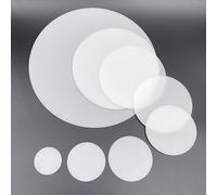 1 ud./5 uds. Lente difusora de linterna LED antorcha DIY filtro PC lente cubierta de Color blanco lechoso película blanca redonda antideslumbrante cubierta de lámpara diámetro 35mm- 50mm - 190mm ( Col