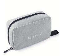 1 ud. Neceser de viaje de material catiónico, portátil y colgante para hombre, almacenamiento para artículos de tocador y cosméticos, para viajes de negocios