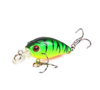 1 ud. Señuelo de pesca Minnow Crankbaits duro Topwater Wobblers de pesca Japón señuelos de pescado enfrentar 3D ojos 4.5 centímetros 3.8G Fashion Processing