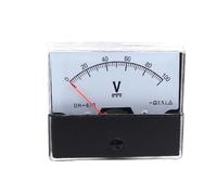 1 ud. Voltímetro CC analógico con puntero de DH-670 5V 10V 15V 20V 30V 50V 100V 70 * 60mm precisión 2,5 0-500V(50V)