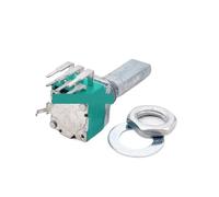 1 Uds 097 potenciómetro dúplex Vertical A10K A103 B100K B104 longitud media del eje 20mm 6 pines(B100K)