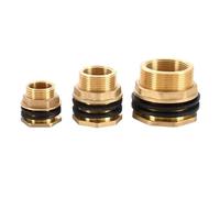 1 Uds 1/2 "3/4" 1 "1-1/4" 1-1/2 "2" BSPT macho-hembra tuerca de ajuste giratorio conector de tanque de agua torre de agua acuario(Tan)