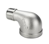 1 Uds 1/4 "3/8" 1/2 "3/4" 1 "1-1/4" hembra a macho codo reductor de 90 °, accesorios de tubería conector SS304 de acero inoxidable de 90 grados(1/2" to 3/8")
