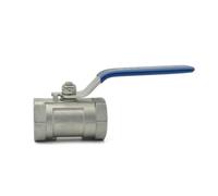 1 Uds 1/4 "3/8" 3/4 "1" 1-1/4 "1-1/2" 2 "BSPTS304 SS316L válvula de bola sanitaria de acero inoxidable tipo recto(One piece ball valve,SS316L_1-1/4")