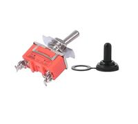 1 uds/10 Uds 15A 250V SPST 2 interruptor de palanca de encendido y apagado con tapa impermeable de E-TEN1021(E-TEN1021 w Cap,Quantity 1PCS)