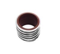 1 Uds./10 Uds. Arandela unida junta de goma de Metal compatible con kits de anillos de sellado de arandela combinados M5-60 rojo(304 FKM,ID6,10Pcs)