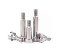 1 uds/10 Uds M2 M2.5 M3 M4 M5 M6 M8 M10 M12 304 hexagonal de acero inoxidable tapa hexagonal rodamiento de cabeza Allen tornillo(45mm,1Pc 12-M10)