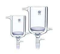 1 Uds 100ml a 1000ml 24# Embudo de Filtro de núcleo de Arena de Chaqueta de Vidrio de borosilicato Alto, Embudo de succión de Vidrio G3 for Laboratorio (Size : 100ml)