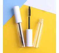 1 Uds 10ml varita de tubo de máscara vacía contenedor de crema de pestañas botella viales de aceite de ricino cosméticos de bricolaje para mujeres con inserciones de goma-ESPAÑA,10ml,blanco