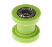 1 Uds 10mm cadena rodillo deslizante tensor ajustador polea rueda guía Pit Dirt Bike Accesorios Tensores de Cadena(GREEN)