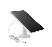1 Uds 10W 5V cargador de celdas solares USB + tipo C 2 en 1 paneles solares portátiles de carga for cámara de seguridad sistema de luz for el hogar Conversión Eficiente(White 1pcs)