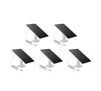 1 Uds 10W 5V cargador de celdas solares USB + tipo C 2 en paneles portátiles carga for cámara seguridad sistema luz for el hogar FáCil InstalacióN(White 5pcs)