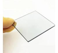 1 Uds 12 * 12 * 1,1mm 50% Vidrio transflectivo teleobjetivo Divisor de Haz Placa de Cristal Prisma Teleprompter transmisión(12x12x1.1mm)