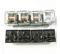 1 Uds 12V/24V 100A 4pin 5pin coche impermeable transparente relé iluminado de alta potencia contacto único y doble(24V 4pin)