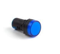 1 Uds 12V 24V 220V 380V 22mm Panel de montaje LED indicador de potencia luz de señal piloto lámpara interruptor lámpara de señal(B,24V)