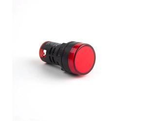 1 Uds 12V 24V 220V 380V 22mm Panel de montaje LED indicador de potencia luz de señal piloto lámpara interruptor lámpara de señal(R,110V)