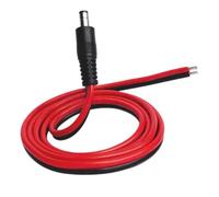 1 Uds 14AWG Fuente de alimentación CC 5,5mm X 2,5mm Cable de reparación Pigtail Macho for cámara de Seguridad de vigilancia CCTV Tira de luz LED Monitor(30cm)