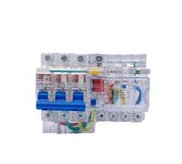 1 Uds 15MA carcasa transparente Protector de fugas disyuntor 220V 32A 40A 63A 380V interruptor de aire 1P 2P 3P 4PRCBO