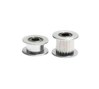 1 Uds 16/20T dientes 2GT2M polea de correa tensora con/sin dientes 3/4/5mm polea de rodamiento 6,5/11mm ancho de correa polea GT2(1Pc-20T,6.5mm)