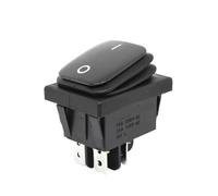 1 Uds 16A 250VAC KCD4-201 interruptor basculante 12V 220V interruptor DPST interruptor de 4 pines(Black No LED,110V)