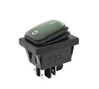 1 Uds 16A 250VAC KCD4-201 interruptor basculante 12V 220V interruptor DPST interruptor de 4 pines(GREEN,24V)