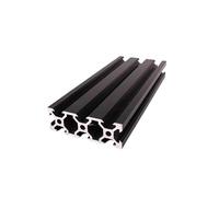 1 Uds/2 Uds 100-550mm 2060 2080 20100 Marco De Perfiles Extrusión Aluminio Con Ranura En T Negro for Máquina Grabado Láser CNC(650mm)