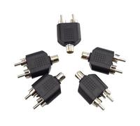 1 Uds 2 Y conector divisor AV Audio Video enchufe convertidor Cable macho hembra adaptador de enchufe