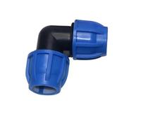 1 Uds 20/25/32mm tubo de PVC PE divisor agua del grifo conector válvula rápida plástico accesorios tubería riego for agricultura y jardín(20mm Elbow)