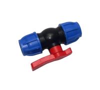 1 Uds 20/25/32mm tubo de PVC PE divisor agua del grifo conector válvula rápida plástico accesorios tubería riego for agricultura y jardín(25mm Ball Valve)