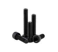 1 uds/20 piezas Uds M3 M4 M5 M6 M8 M10 M12 M14 M16 rosca giratoria a la izquierda tornillo de cabeza hexagonal Allen de acero de grado 12,9 negro(16mm,20pcs M3)