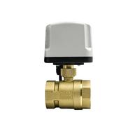 1 Uds 220AC 1/2 "3/4" 1 "2" válvula de bola eléctrica impermeable 220V 12V 24V válvula de bola eléctrica de latón válvula de bola de latón de tres o dos cables(3/4",220AC_CR02)