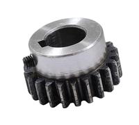 1 Uds 25 dientes 2 módulo engranaje recto engranaje de Motor 2M 45# engranaje de transmisión mecánica de acero diámetro 10/12/15/20-22mm(20mm Keyway 6mm)