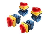 1 Uds 25A/32A/40A/63A 3P 4P LW30 interruptor de cambio candado Selector de desconexión con Panel de encendido-apagado 440V Control de potencia(4P 40A)