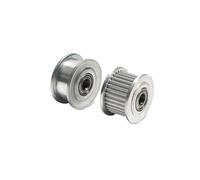 1 Uds 2GT-25/30/36/40T polea tensora 3/4/5/6/8/10mm polea for correa de rodamiento 7/11mm ancho de correa con/sin dientes GT2 GearPulley(6mm Without Teeth)