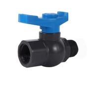 1 Uds 3/4 pulgadas 1 gris hilo femenino válvula de bola de PVC manguera de riego de jardín accesorios de conexión interruptor de acuario controlador de globo(A-4)