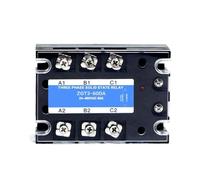 1 Uds 3 fases 60A 80A 100A DA trifásico SSR 3-32V DC Control 24-480V AC relé de estado sólido SSR DC a AC relé(60DA)