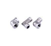 1 Uds 304 Acero inoxidable 1/2 "rosca interna macho/hembra y rosca externa conector de accesorios de ángulo recto for manómetro Gas combustible agua(Male-Female)