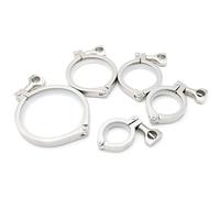 1 Uds 304SS Tri Clamp abrazadera sanitaria de un solo Pin con junta for elaboración casera y procesamiento de alimentos-para cervecería, lácteos y uso químico(40mm)