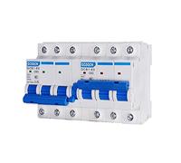 1 Uds 3P + 3P Interruptor de Transferencia Manual MTS Mini disyuntor de Enclavamiento de Doble Potencia 400V AC 6A-63A 50/60HZ ATS Dain Rail (Size : 3P Plus 3P, Color : 40A)