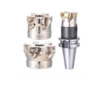 1 Uds 3PKT 3PTF90 50 63 80 100 cabezal de corte de fresado resistente de doble cara, inserto 3PKT150508, soporte de herramientas BT40 NT HSK FMB combinado(3PTF90-80-27-7T)