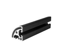 1 Uds 4040R-2.0 marco de perfil óxido aluminio negro revestido arco semicircular grueso for impresora 3D CNC 100-1000MM(400mm)