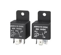 1 Uds 40A relé trasero de plástico for coche cuatro pines y cinco 12V24V36V48V Modificación alta potencia(24V,Plastic back four legs)