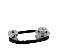 1 Uds 40T 20 dientes ancho de la correa 10mm 2GT juego de polea for correa diámetro de la rueda tensora 3~12mm reducción 2:1GT2 Kit de correa de polea(Belt 180mm-W6mm,20T B5mm-40T B10mm)