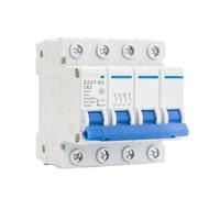 1 Uds 4P mini disyuntor sobrecarga de cortocircuito 230V-415V 4,5/6KA capacidad de rotura de instalación de riel 10A 16A 20A 25A 32A 40A(1A)