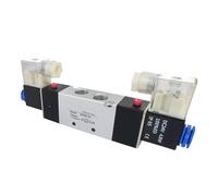 1 Uds 4V120/4V220/4V320/4V420 serie 2 posiciones 5 puertos válvula de aire Control vía electromagnética(6mm Fittings-4v320-10,Motor With Bracket)