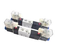 1 Uds 4V230C-08/4V330C-10/4V430C-15 válvulas de solenoide de aire de 2 posiciones y 5 puertos Válvula de Control neumático(4V230C-08 PC8-02)
