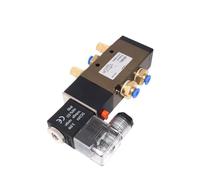 1 Uds 4V310-10 válvula de control de aire de válvula solenoide 3/8" 2 posiciones 5 puertos 2/5 vías 12V DC 24V DC 110V 220V AC(6mm fittings,4V310-10 AC220V)