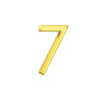 1 Uds., 5 Cm, número De Casa, Correo Exterior, Señales Adhesivas Digitales, Placa Dirección, Señal Puerta Residencial Hotel(7-Gold)